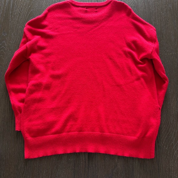 Tahari Vibrant Red Women's Crew Neck Sweater - Picture 6 of 6